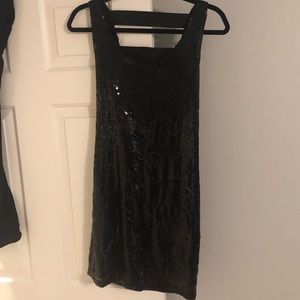 Monteau Sequin Open back dress. Size M.